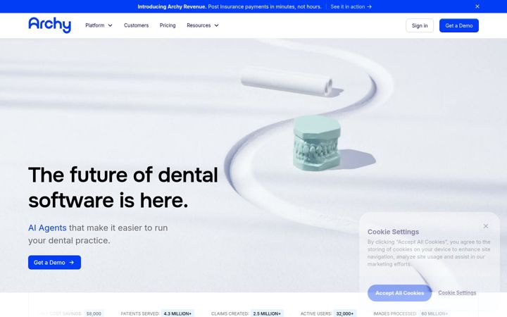 Screenshot ta' archy.com