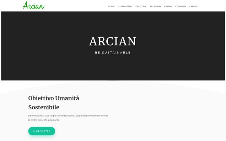 Screenshot of arcian.eu