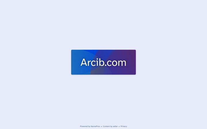 Screenshot of arcib.com
