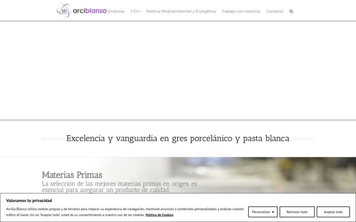 Screenshot von arciblansa.com