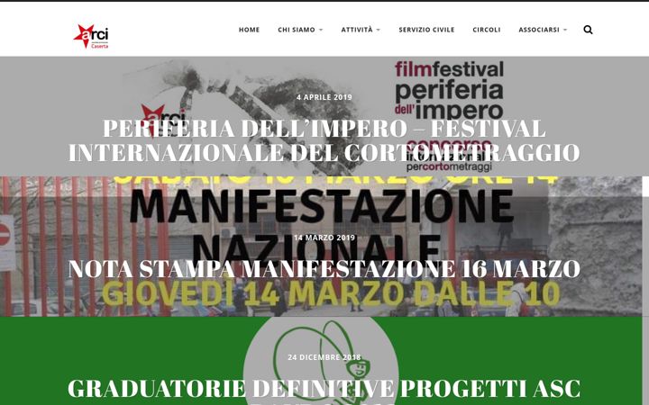 Screenshot of arcicaserta.org