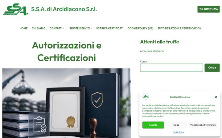 Screenshot of arcidiaconoautodemolizione.it