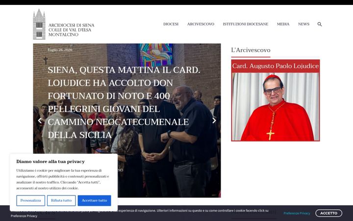 Ekrano kopija arcidiocesi.siena.it