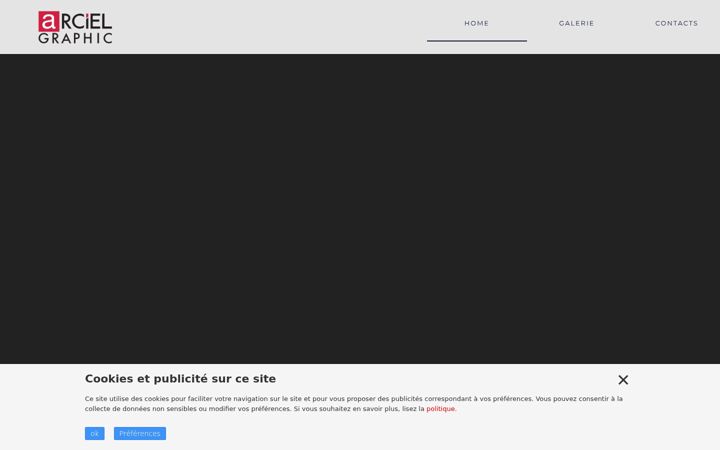 Screenshot of arcielgraphic.com