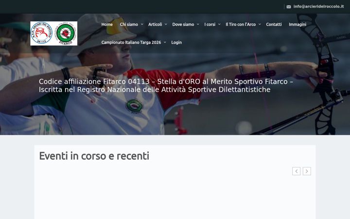 Screenshot von arcieridelroccolo.it
