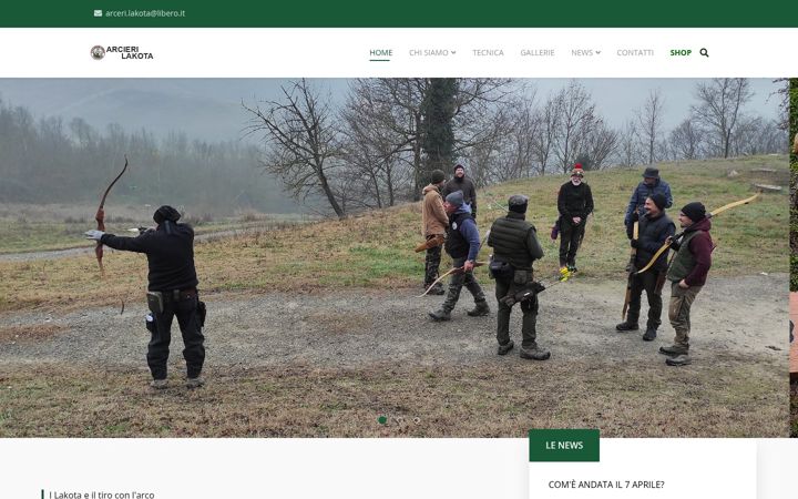 Ekrano kopija arcierilakota.it