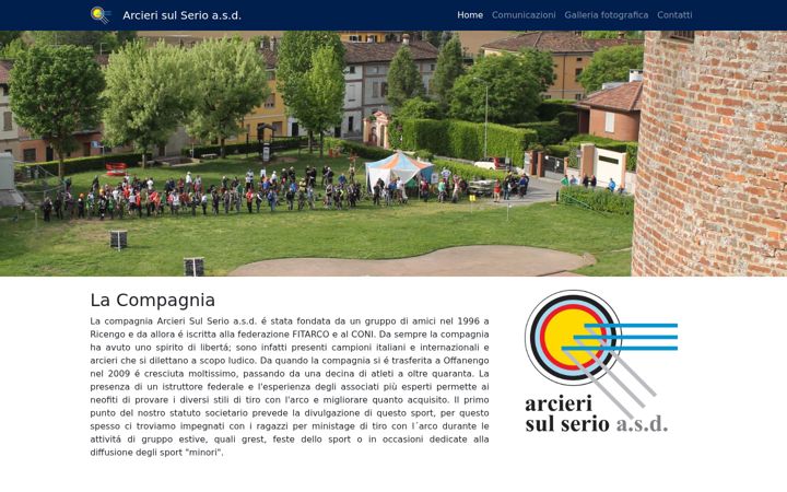 Screenshot of arcierisulserio.it