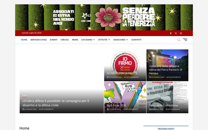 Screenshot of arciforli.it