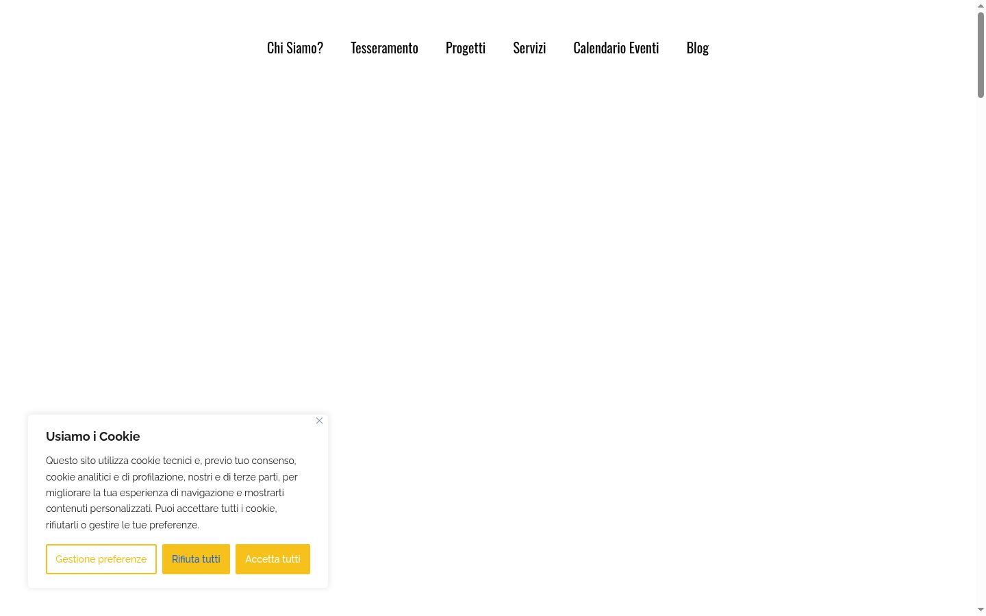 Captura de pantalla del banner de consentimiento mostrado antes de cualquier interacción