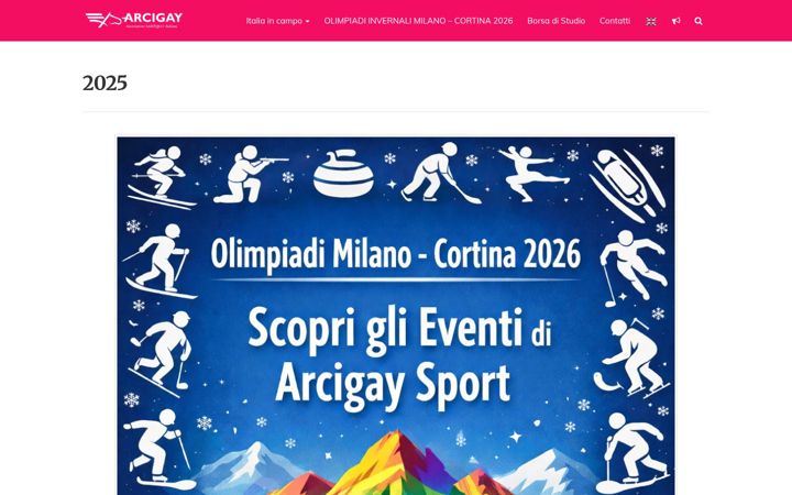Screenshot of arcigaysport.it