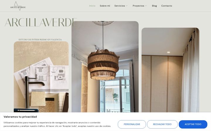 Screenshot van arcillaverde.com