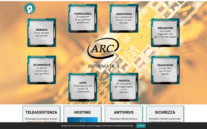 Screenshot of arcinformatica.it