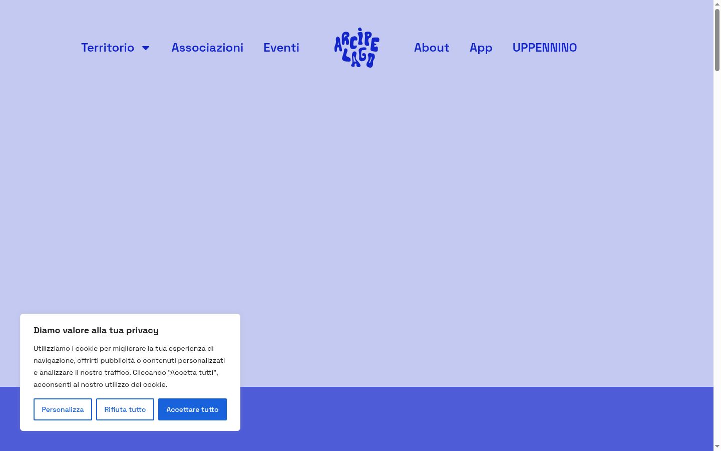 Captura de ecrã do banner de consentimento apresentado antes de qualquer interação