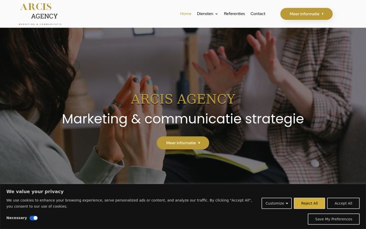 Screenshot of arcisagency.com