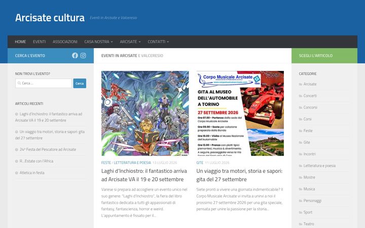 Screenshot of arcisatecultura.it