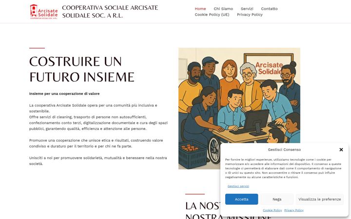 Screenshot of arcisatesolidale.it