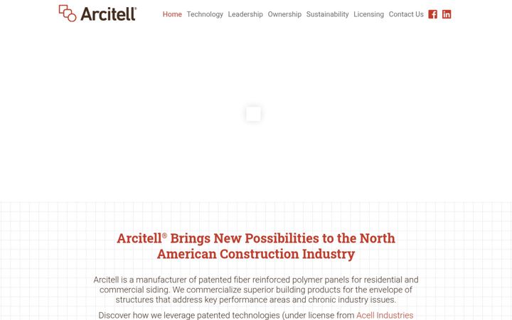 Ekraanipilt saidist arcitell.com