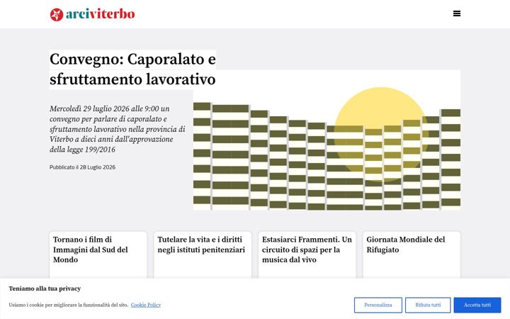 Screenshot of arciviterbo.it
