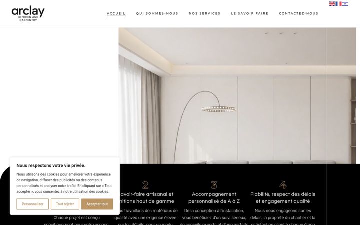 Screenshot van arclay-furniture.com