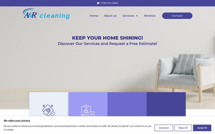 Screenshot of arcleaners.com