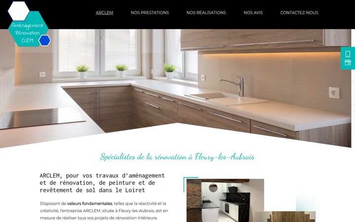Screenshot of arclem45.fr