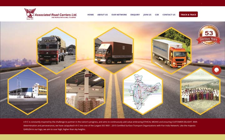 Screenshot of arclimited.com