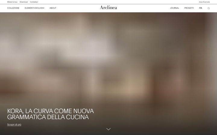Screenshot of arclinea.it