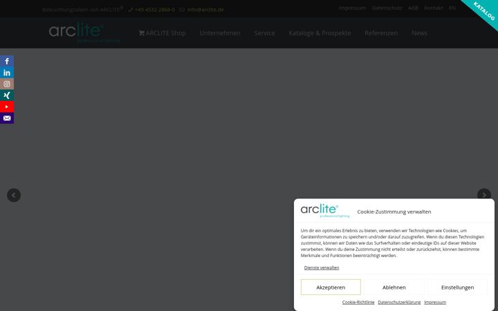 Screenshot of arclite.de