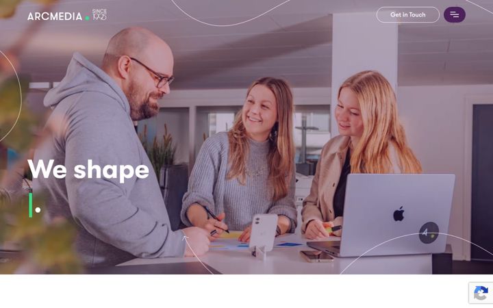 Screenshot of arcmedia.ch