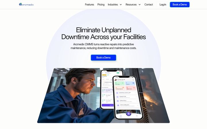 Screenshot van arcmedix.com