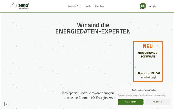 Ekraanipilt saidist arcmind.com