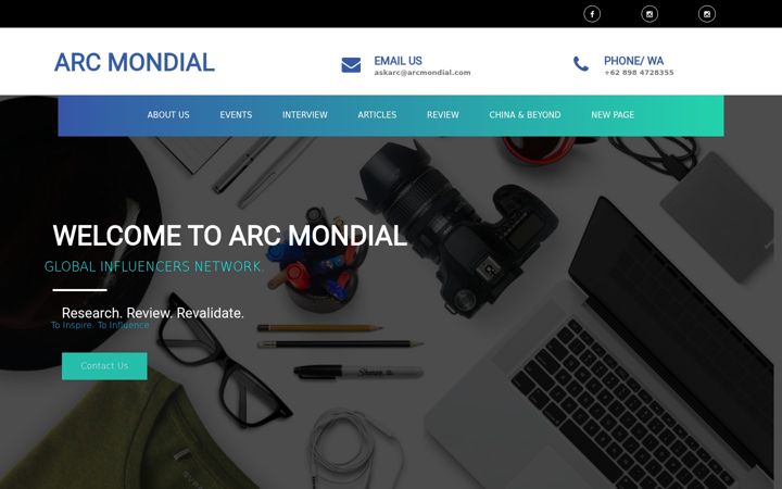 Screenshot of arcmondial.com