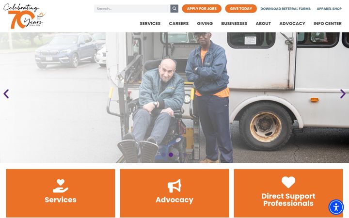 Screenshot von arcmonroe.org