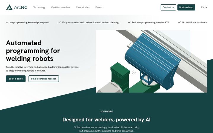 Screenshot of arcnc.com
