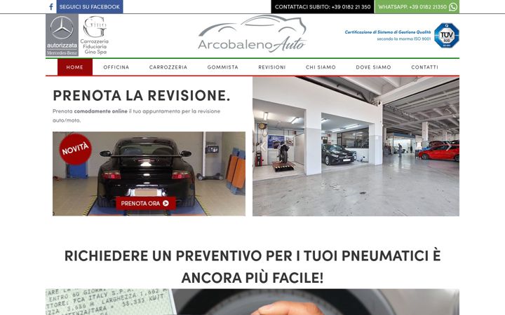 Screenshot of arcobalenoauto.it