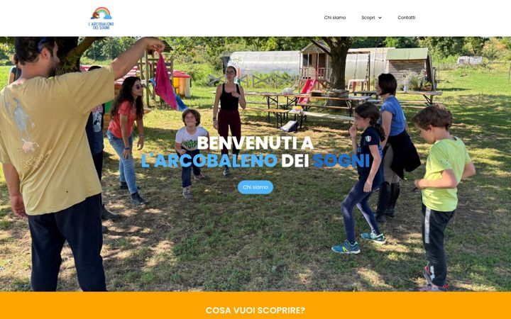 Screenshot of arcobalenodeisogni.it