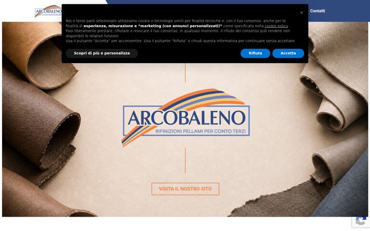 Ekraanipilt saidist arcobalenorifinizione.com