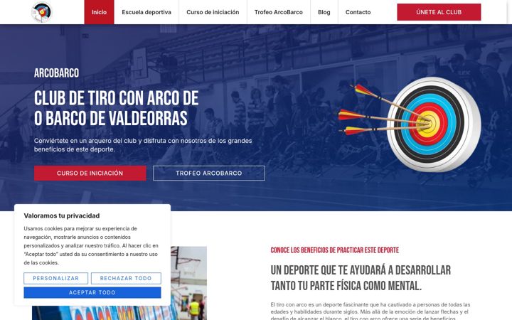 Skjermbilde av arcobarco.com