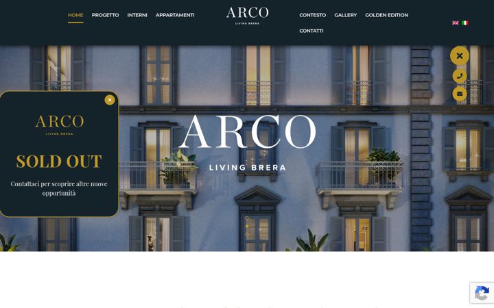 Skjermbilde av arcobrera.com