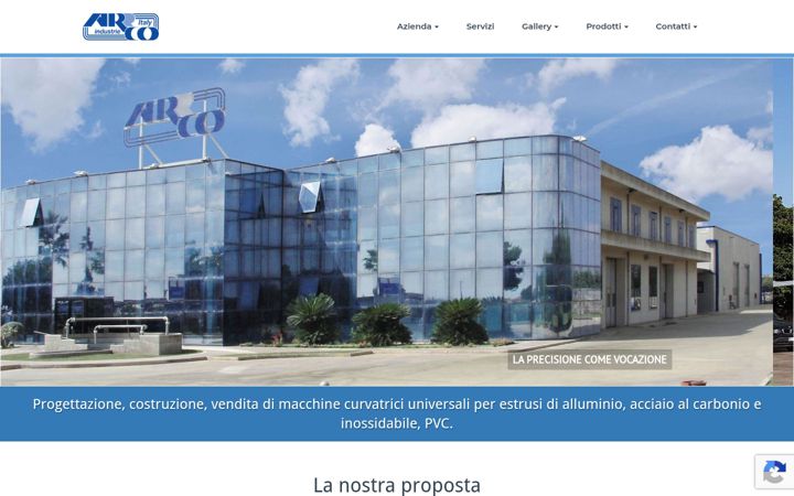 Screenshot of arcocurvatrici.eu