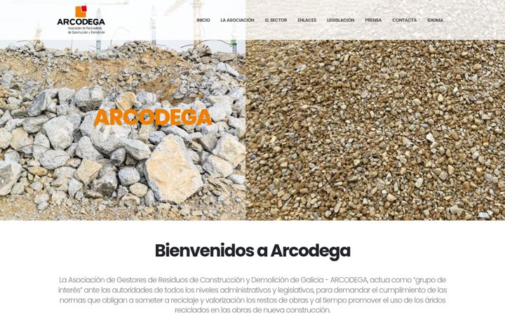 Screenshot of arcodega.org
