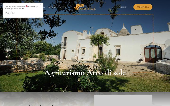 Screenshot of arcodisole.it