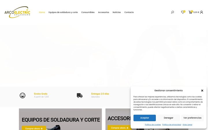 Captura de ecrã de arcoelectric.es