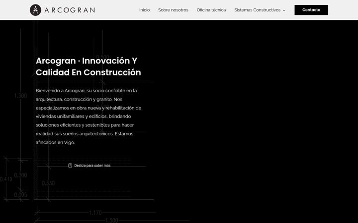 Ekraanipilt saidist arcogran.com