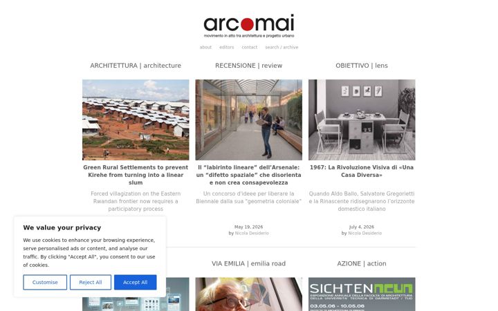 Screenshot of arcomai.org