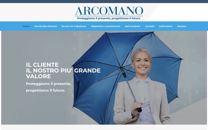 Screenshot of arcomanoassicurazioni.it