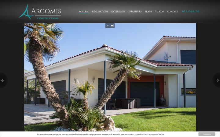 Screenshot of arcomis.fr