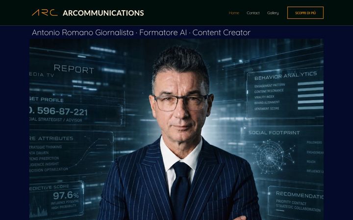 Screenshot of arcommunications.it