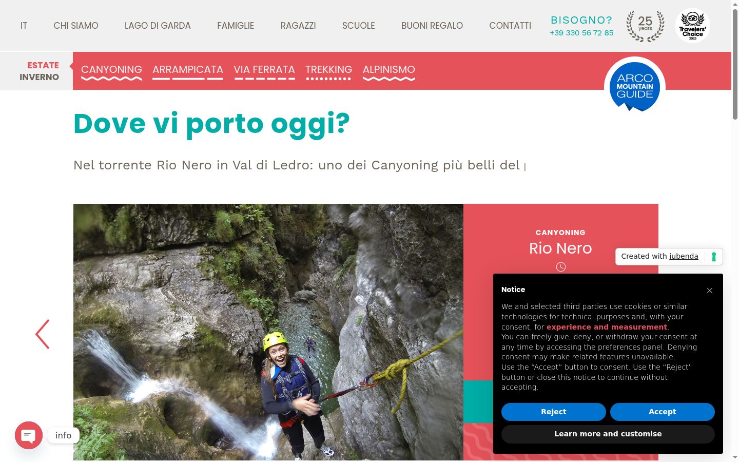 Screenshot tal-banner tal-kunsens muri qabel kwalunkwe interazzjoni