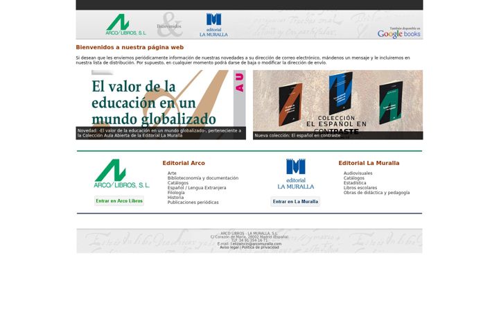 Screenshot of arcomuralla.com